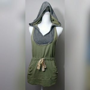 Free People Hooded racerback tank